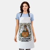 Tablier Chemise d'école vintage de professeur de citrouill (Porté)
