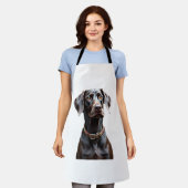 Tablier Chemise drôle de Pointer Mère Père Amateur de chie (Porté)