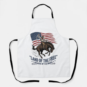 Tablier Chemise occidentale pays des cow-boys patriotes de
