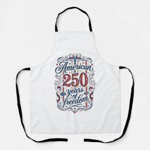 Tablier Chemise Patriotique 250 Ans de Liberté Américaine