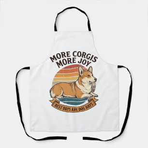 Tablier Chemise pour amateur de Corgi Gravure vintage Cita