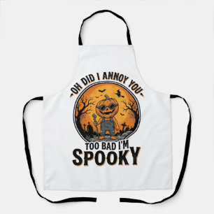 Tablier Chemise sarcastique d'Halloween drôle de cimetière