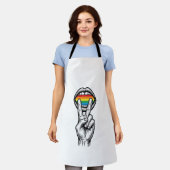 Tablier Chemise vectorielle de fierté de la main de la pai (Porté)