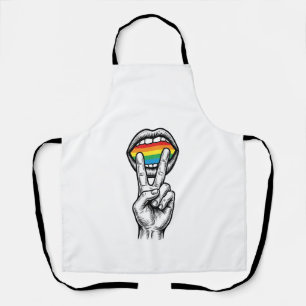 Tablier Chemise vectorielle de fierté de la main de la pai