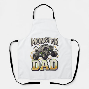 Tablier Chemise vectorielle vintage de camion monstre Papa