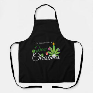 Tablier Chemise verte de Noël