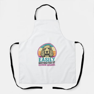 Tablier Chemise vintage de chien Cocker Spaniel facilement