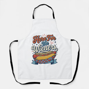 Tablier Chemise vintage hot dog Here For The Wieners_1