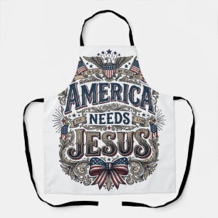 Tablier Chemise Vintage Patriotique America A Besoin De Jé