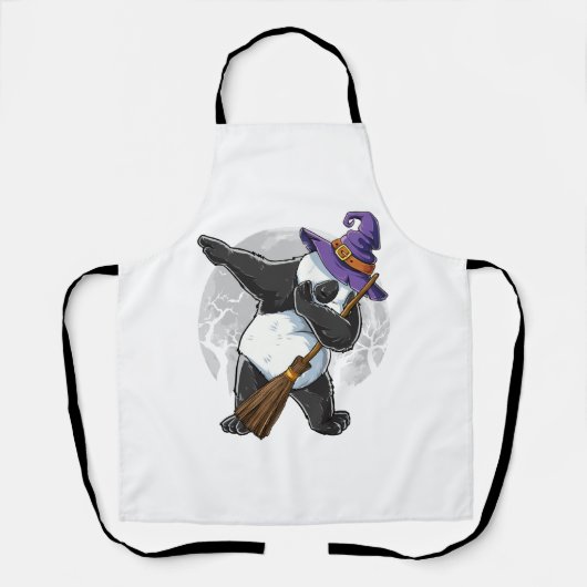 Tablier Chemises Halloween Panda Dabbing, Halloween 2021 (Recto)