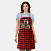 Tablier Chèque Plaid traditionnel Red Black Buffalo (Porté)