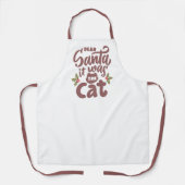 Tablier Cher Père Noël, C'était le design de chat (Recto)