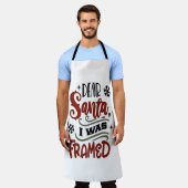 Tablier Cher Père Noël, j'ai été encadré Noël (Porté)