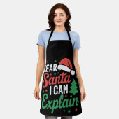 Tablier Cher Père Noël Je Peux Expliquer Noël Noël Noël No (Porté)
