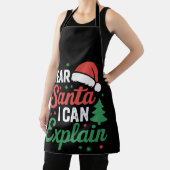 Tablier Cher Père Noël Je Peux Expliquer Noël Noël Noël No (Insitu)