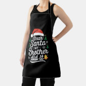 Tablier Cher Père Noël Mon Frère L'A Fait Drôle Noël (Insitu)