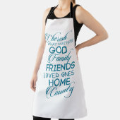 Tablier Chercher ce qui compte Turquoise (Insitu)