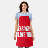 Tablier Chère maman, je t'aime (Porté)