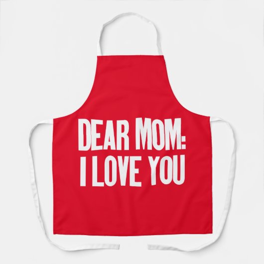 Tablier Chère maman, je t'aime (Recto)