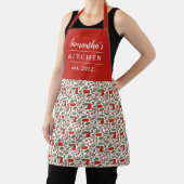 Tablier Cherry Berries Motif Plutôt moderne Nom rouge (Insitu)