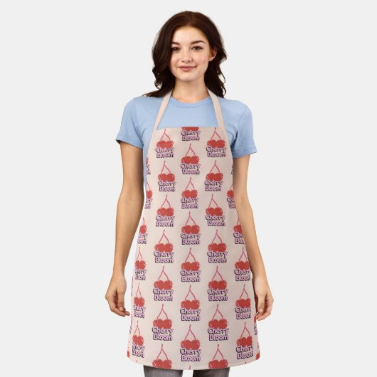 Tablier Cherry Bloom Apron (Porté)