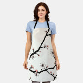 Tablier Cherry Blossom Moon Minimal Pattern (Porté)