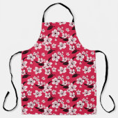 TABLIER CHERRY BLOSSOM - SAKURA (ROUGE) (Recto)