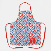 Tablier Cherry Rustic Farmhouse French Country Monogram (Recto)