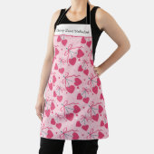 Tablier Cherry Sweet Valentine Apron | Editable Cute Cherr (Insitu)