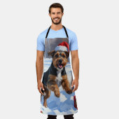 Tablier Chesapeake Bay Retriever Neige avec Casquette de N (Porté)