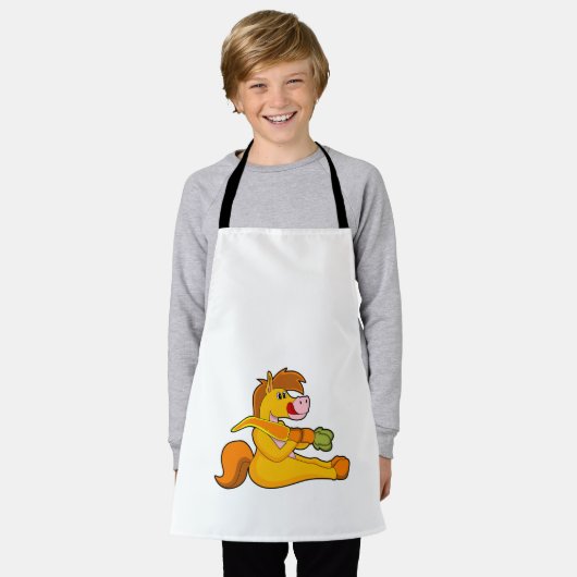 Tablier Cheval à la carotte (Porté)