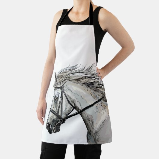 Tablier Cheval à main avec brique (Insitu)