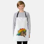 Tablier Cheval avec cheveux arc-en-ciel (Porté)