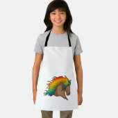 Tablier Cheval avec cheveux arc-en-ciel (Insitu)