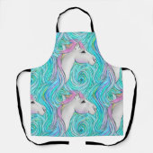 Tablier Cheval Blanc Motif couleur pastel sans couture (Recto)