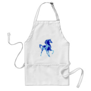Tablier Cheval bleu