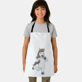 Tablier Cheval comme coureur à la course (Insitu)