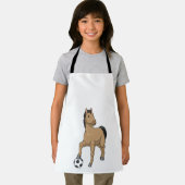 Tablier Cheval comme joueur de football avec Soccer (Insitu)