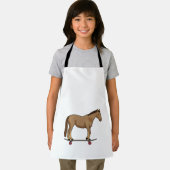 Tablier Cheval comme patineur sur skateboard (Insitu)