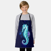 Tablier Cheval de mer de glace cristal sur Arrière - plan  (Porté)