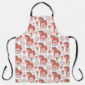 Tablier Cheval de Noël suédois (Recto)