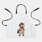 Tablier Cheval en cow-boy (Recto)