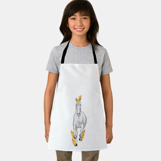 Tablier Cheval en flamme (Insitu)