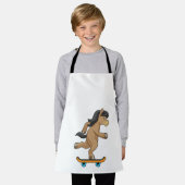 Tablier Cheval en Patinage avec Skateboard (Porté)