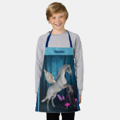 Tablier Cheval Pegasus En Forêt Imaginaire Personnalisé (Porté)