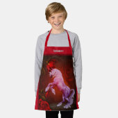 Tablier Cheval Unicorn Fiery Personnalisé (Porté)