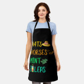 Tablier Chevaux casquette Mint Juleps Derby Horse Racing (Porté)