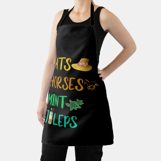 Tablier Chevaux casquette Mint Juleps Derby Horse Racing (Insitu)