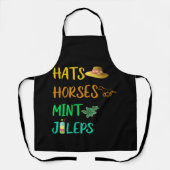 Tablier Chevaux casquette Mint Juleps Derby Horse Racing (Recto)