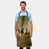 Tablier Chevaux de course dans le ranch du Montana (Porté)